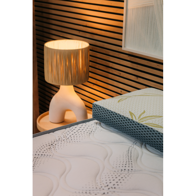 Oreiller mémoire de forme bambou tissu airflow | Isoplast literie Réunion