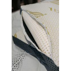 Oreiller mémoire de forme bambou tissu airflow | Isoplast literie Réunion