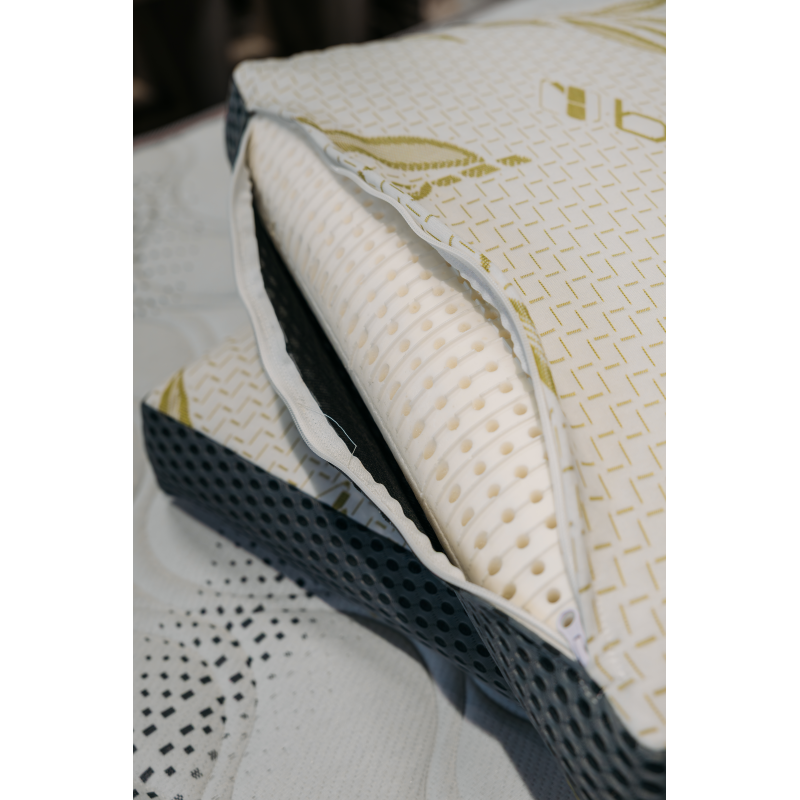 Oreiller mémoire de forme bambou tissu airflow | Isoplast literie Réunion