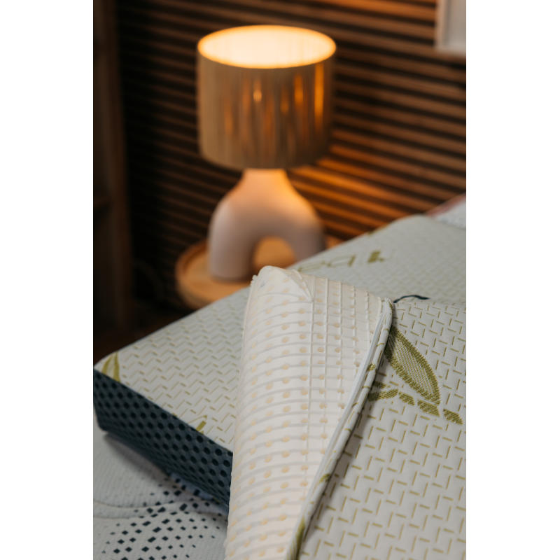 Oreiller mémoire de forme bambou tissu airflow | Isoplast literie Réunion