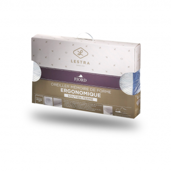 Oreiller Lestra ergonomique à mémoire de forme Isoplast literie Réunion